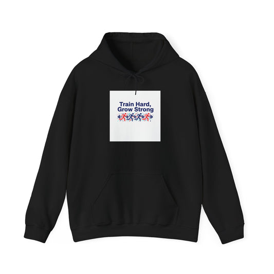 Train Hard Grow Strong Hoodie | fitness motivation, activewear