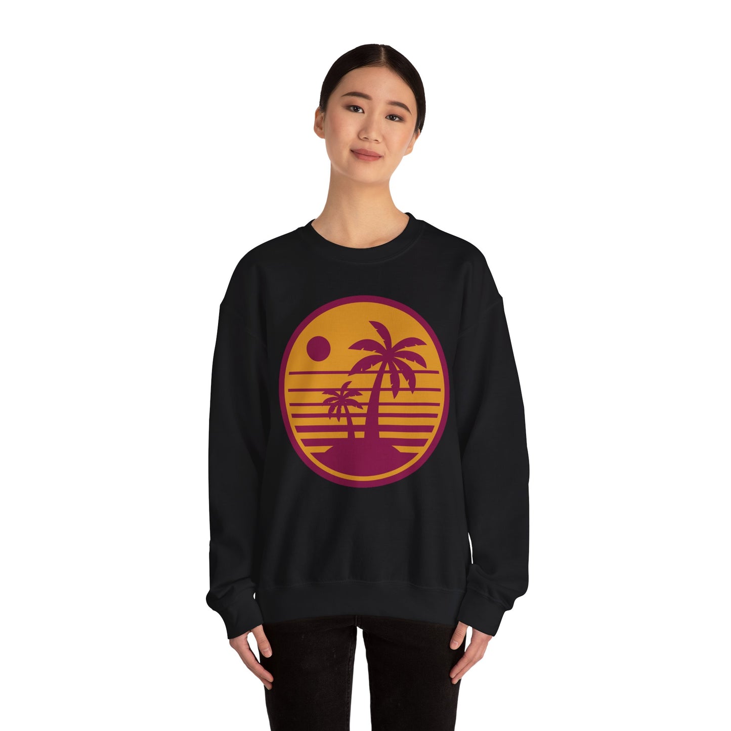 Sunset Palm Crewneck Sweatshirt